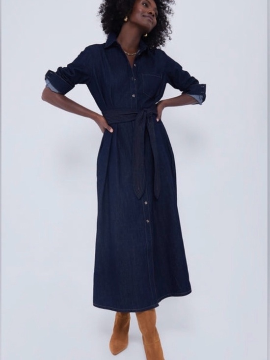 Tuckernuck Dresses & Skirts - Tuckernuck Dark Blue Denim Maxi Shirt Dress